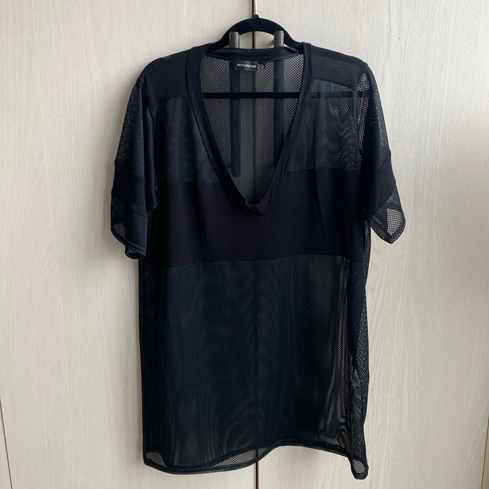 Pretty Little Thing Mesh T-Shirt Dress